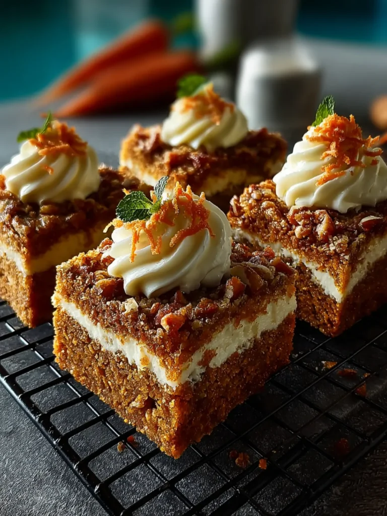 Moist Carrot Cake Blondies First Image