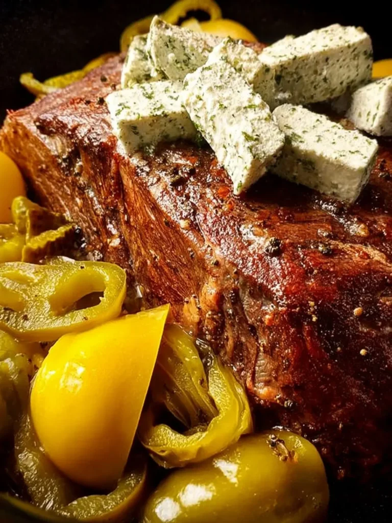 Slow Cooker Pepperoncini Roast First Image