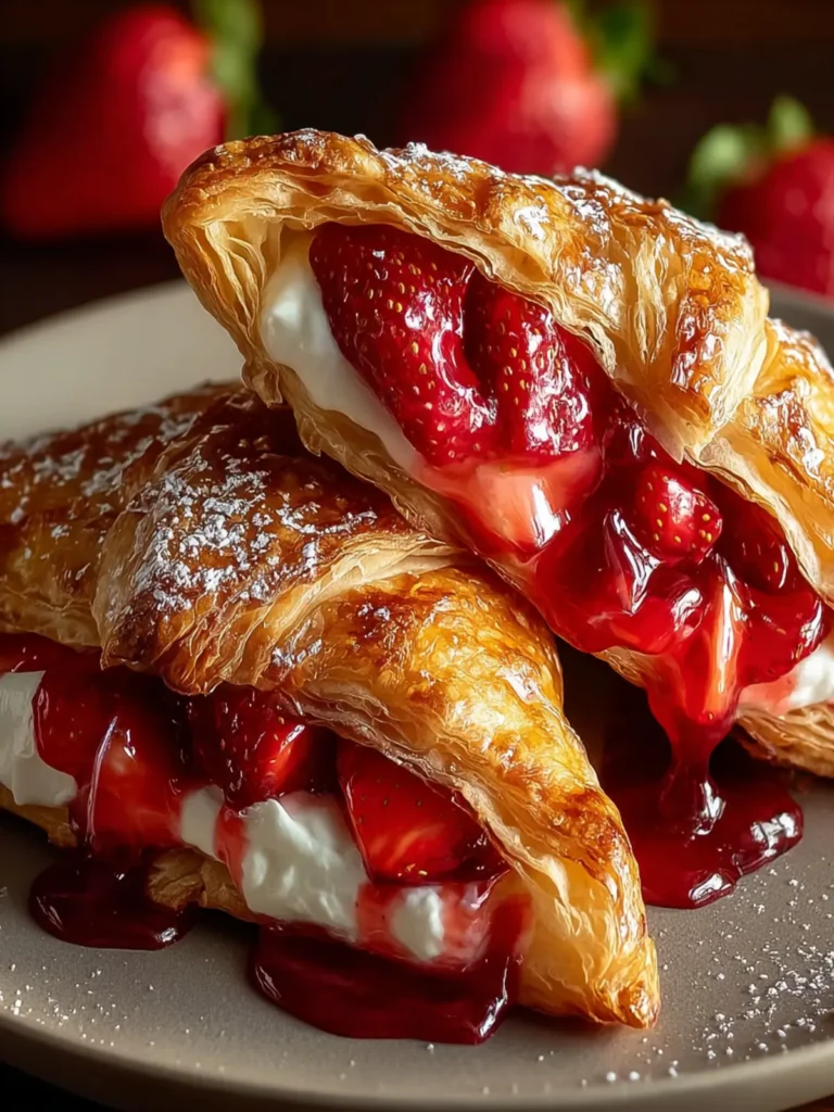 Strawberry Cheesecake Turnovers First Image