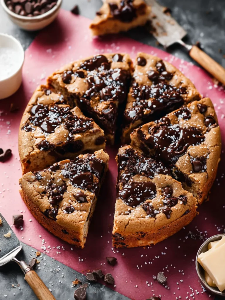 easy chocolate chip cookie cake First Image